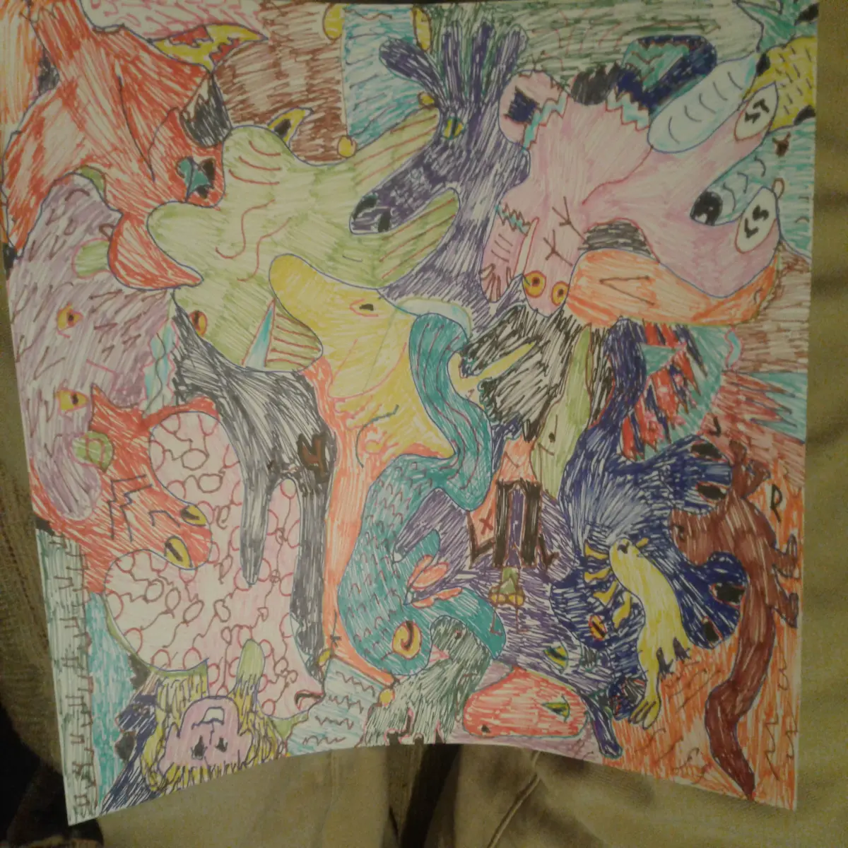 After it's all filled in. Frame or do this