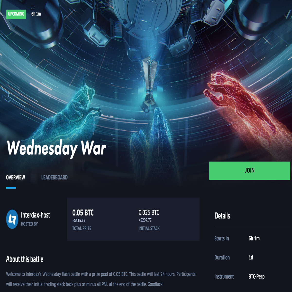 Wednesday War trading battle