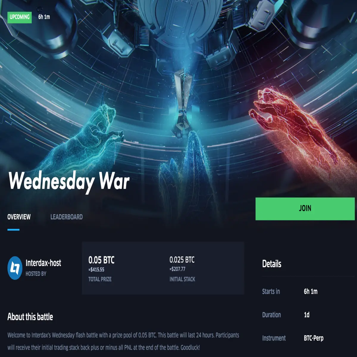 Wednesday War trading battle