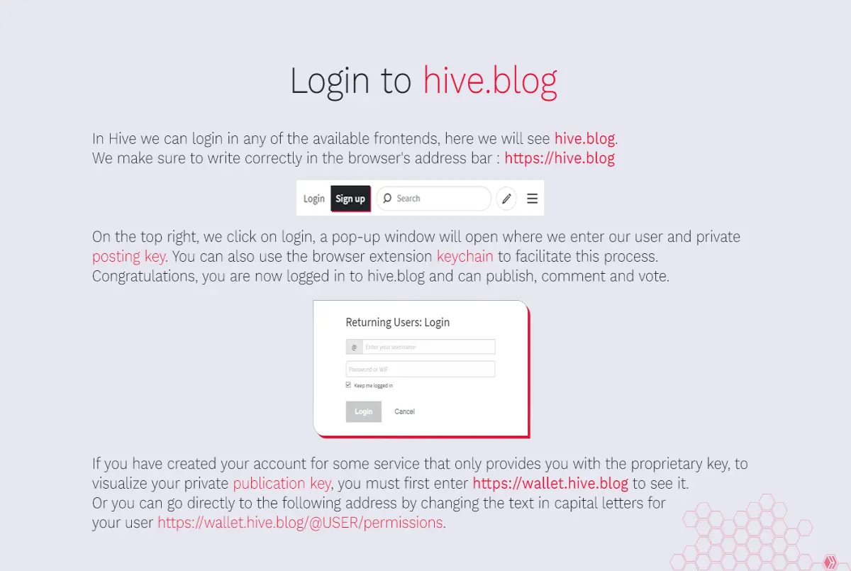 login to hive.blog