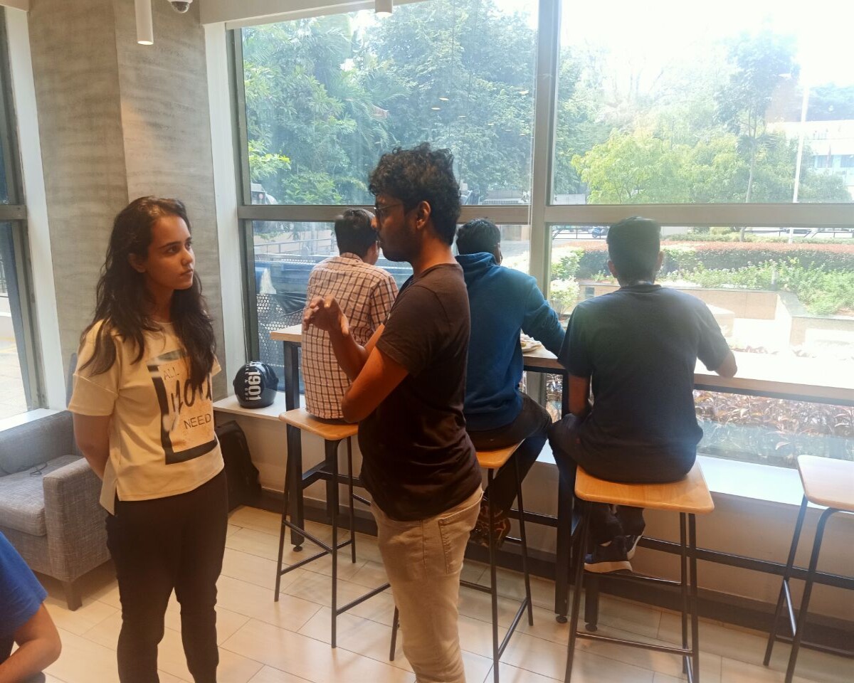 Agnel Vishal and Matic blockchain in CoWrks