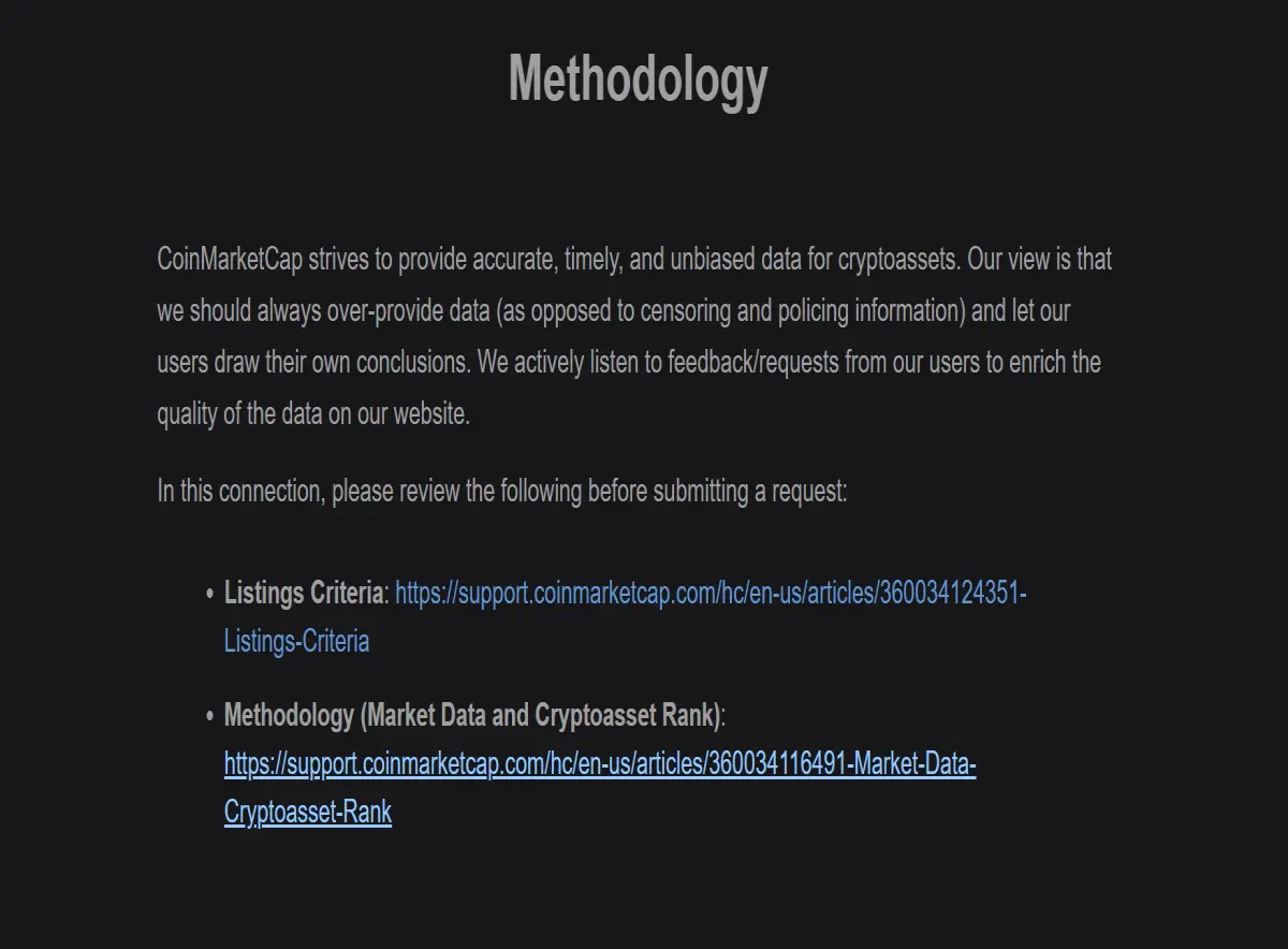 Rank Censorship on CoinMarketCap.com