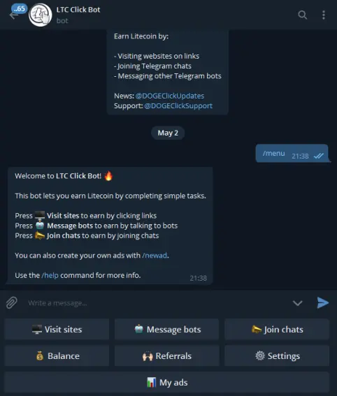 Telegram Click Bot