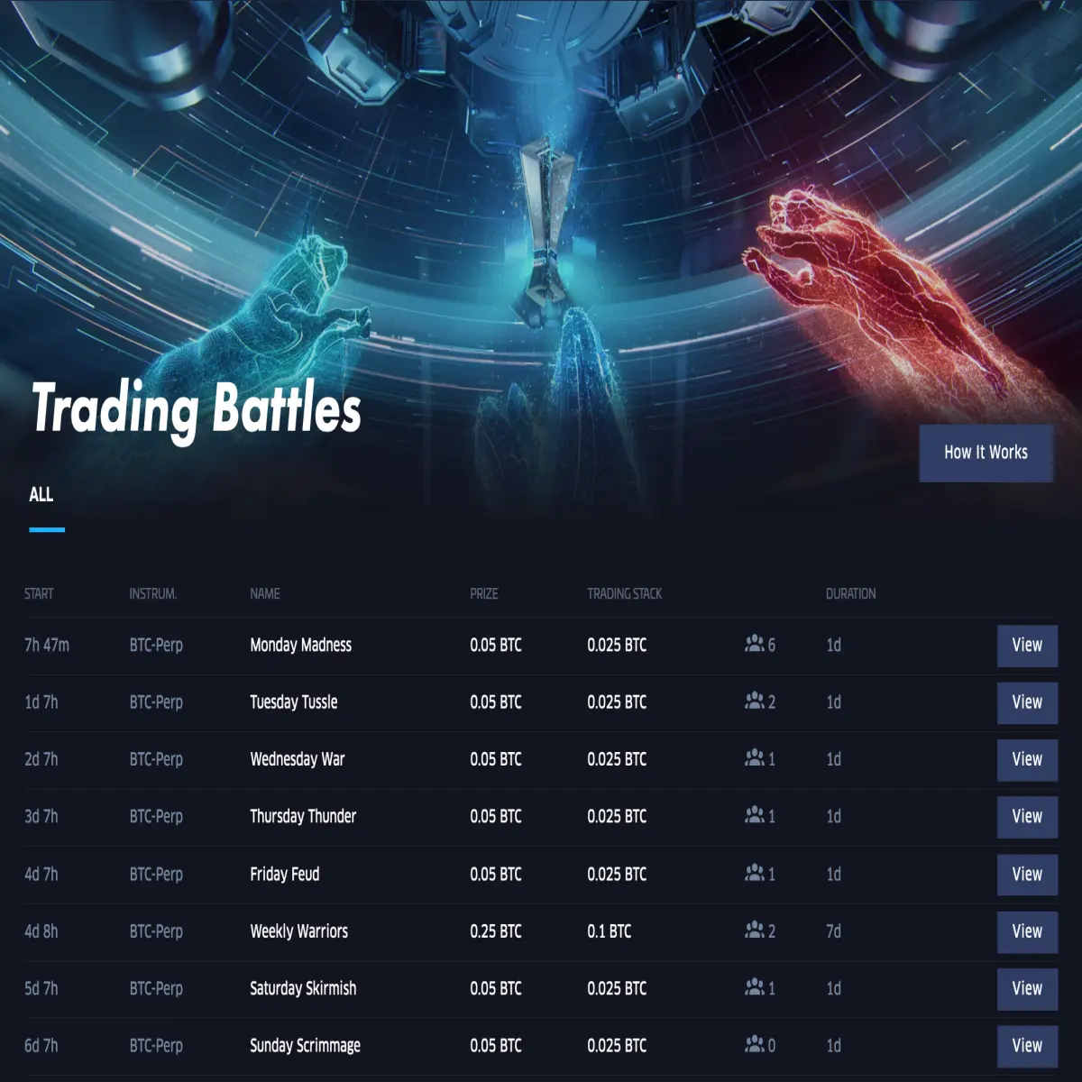 Interdax battle arena