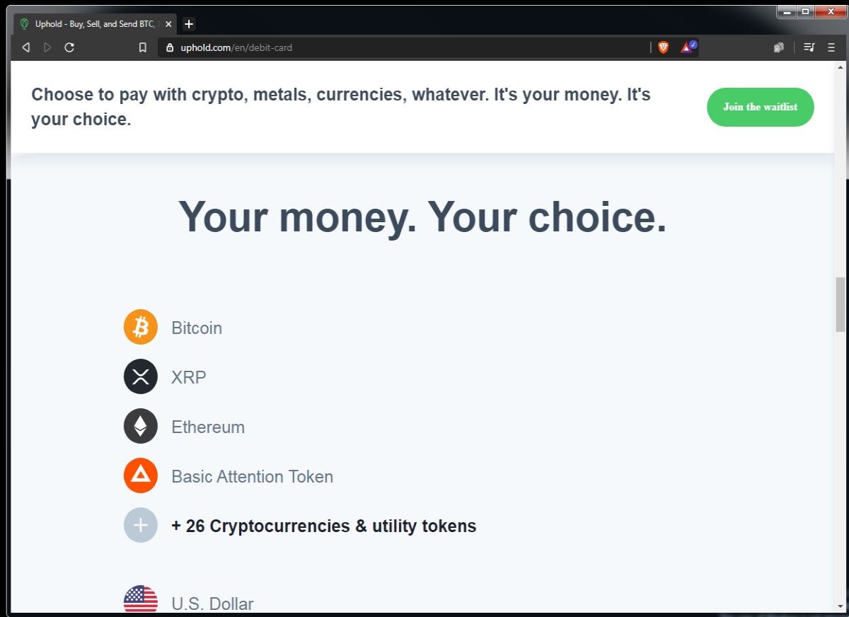 Look at the options