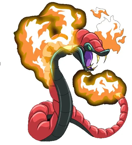 Serpent of flame