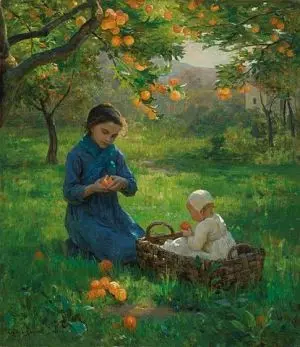 Picture: Under the Orange Tree by Virginie Dumont-Breton courtesy of Wikimedia Commons & Sotheby's