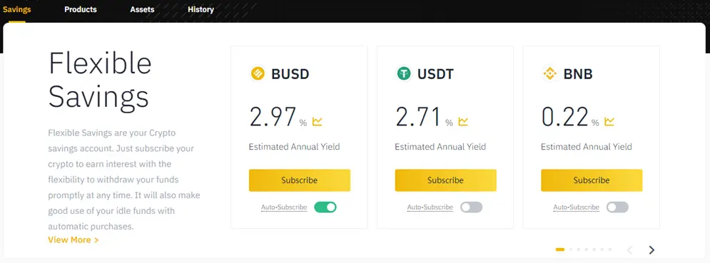 Binance Flexible Savings