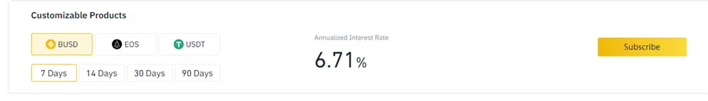 Binance Locked Savings