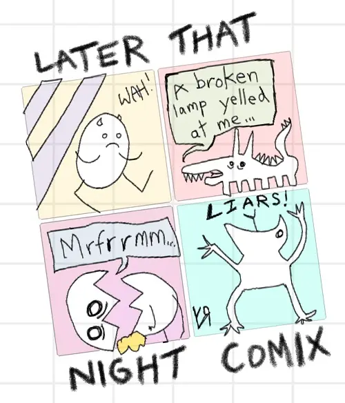 later that night comix by rfy