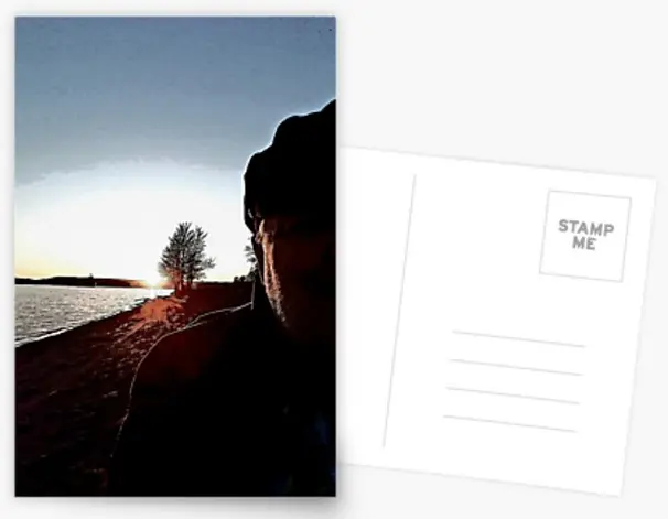 sundown postcard by rfy