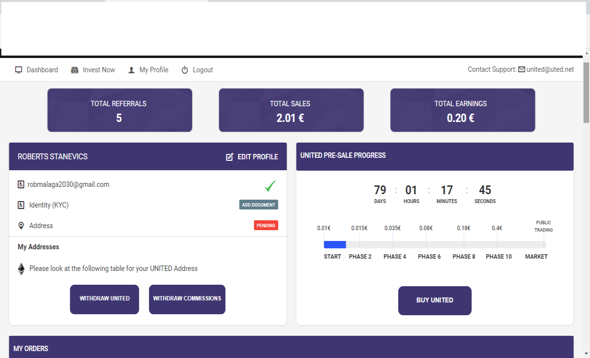 Best opportunity to earn money in May2020 #ETH Real Estate EARN BIG 1.Sign up -> http://uted.net 2. Use invite email 10%+5% -> robmalaga2030@gmail.com 3.Invest in #real #Estate 4.Get Paid instantly in ETH for your friends and network. 5.Withdraws daily! #earncrypto
