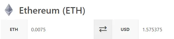 eth price