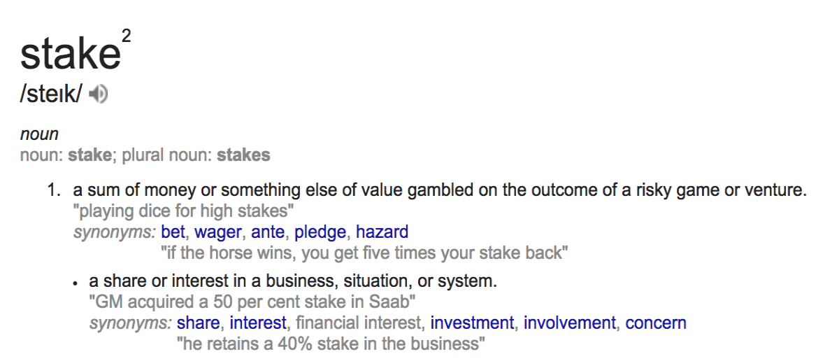 Stake definition