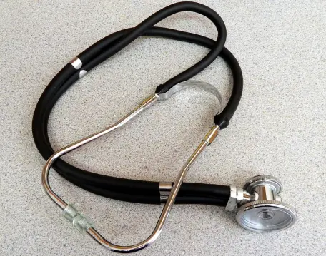 An image of stethoscope medical equipment