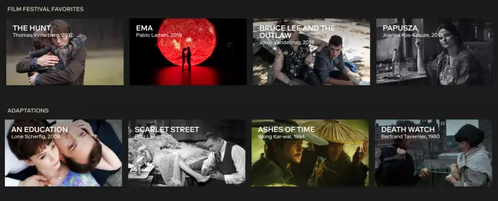 MUBI screenshot