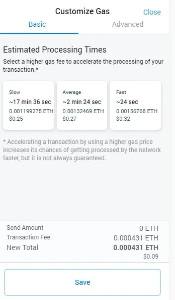 speed up metamask