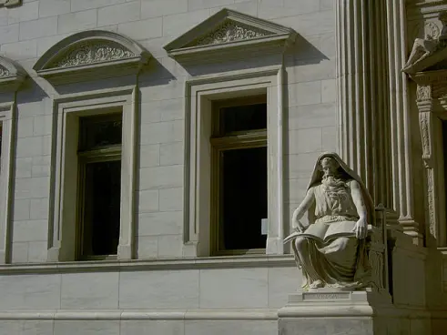 Photo: Statue of Wisdom at the Appellate Courthouse, by L Martinez