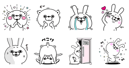 image of weird line stickers