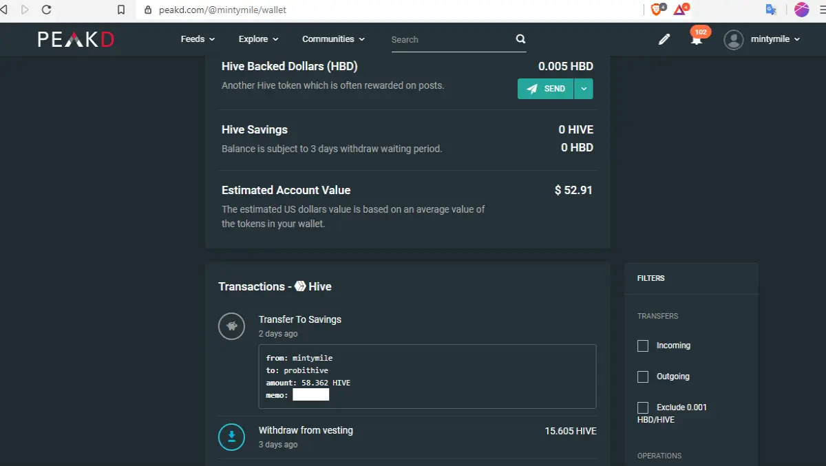 hive wallet probit exchange