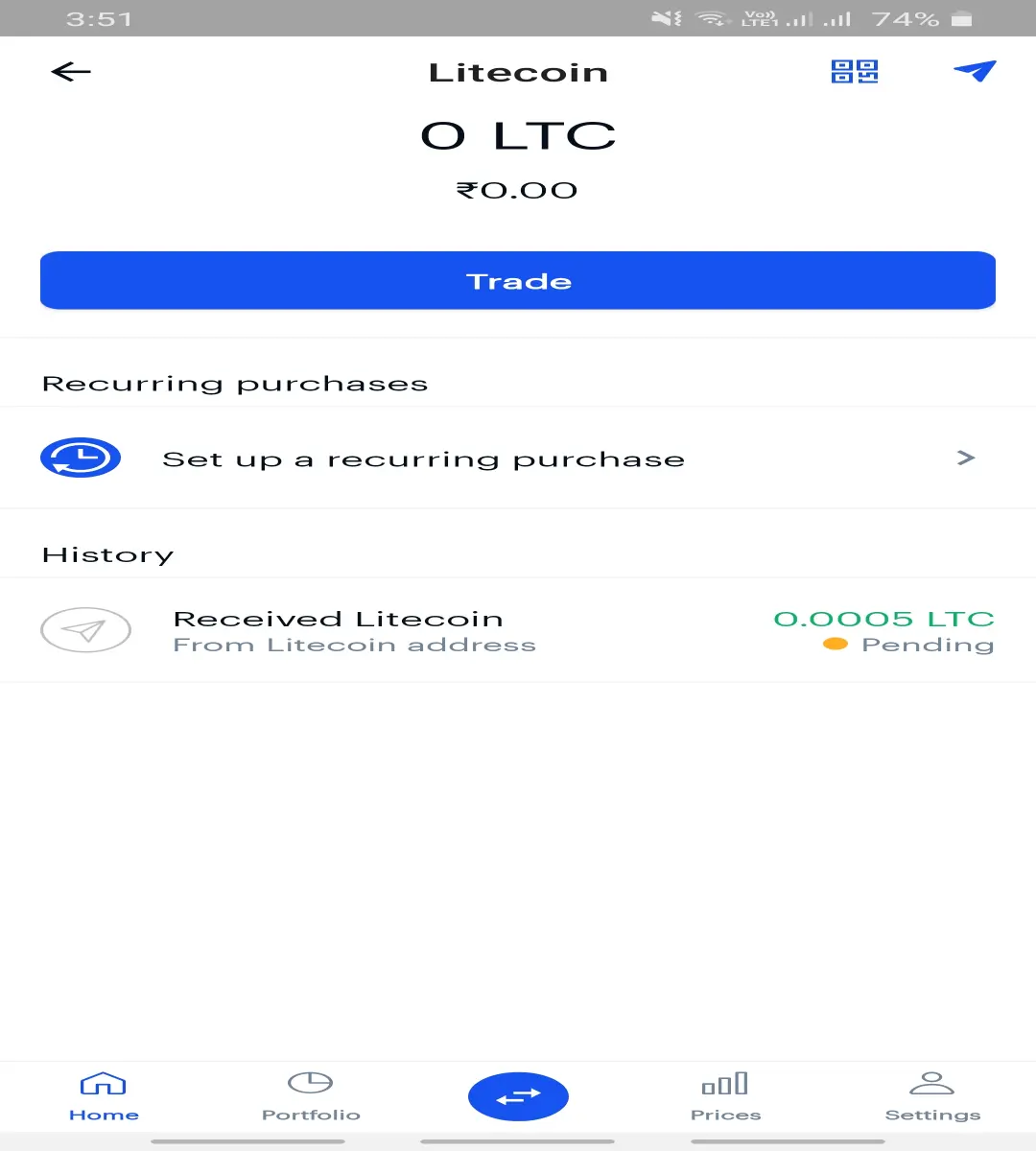 Proof of payment