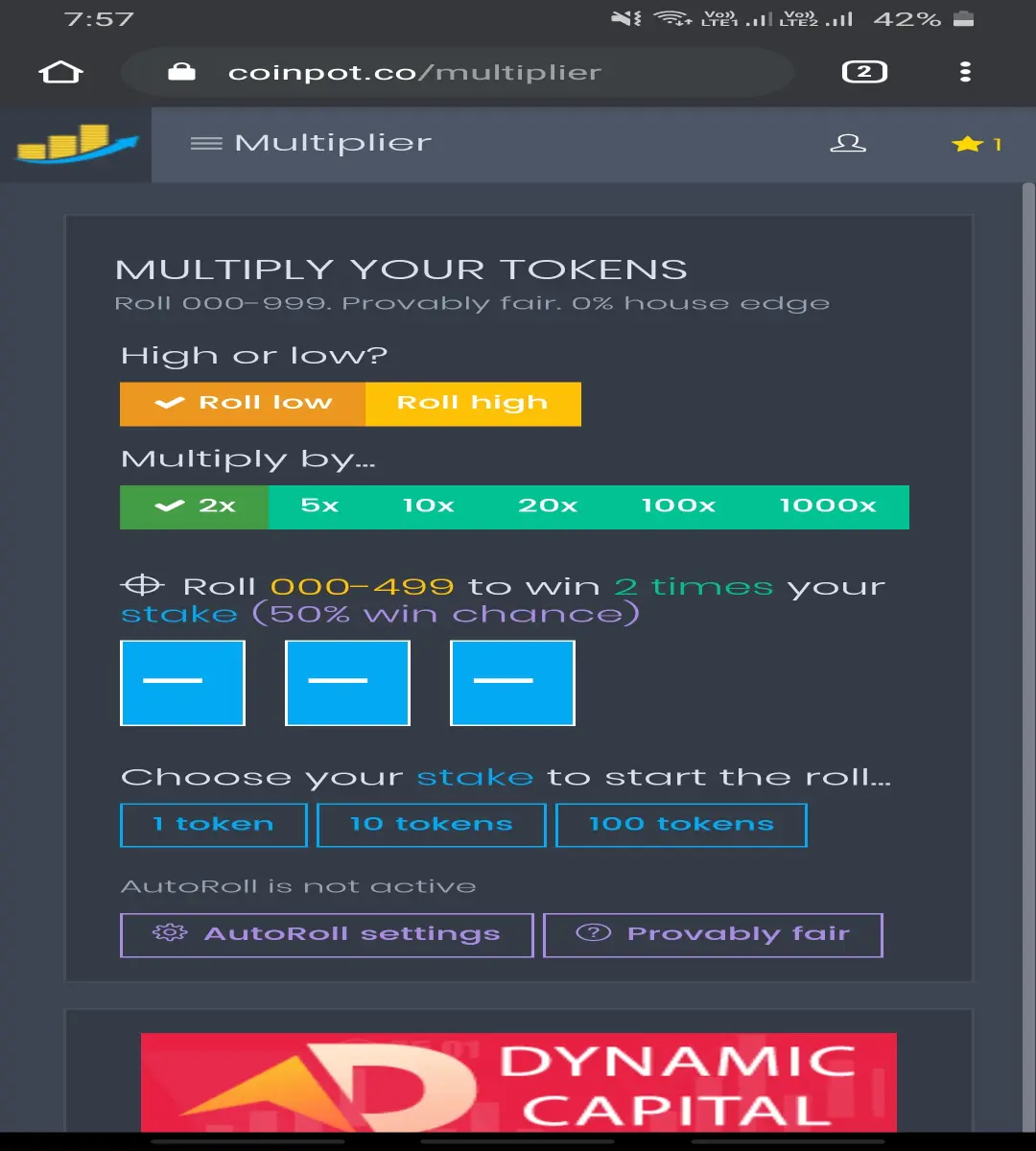 Coinpot multiplier