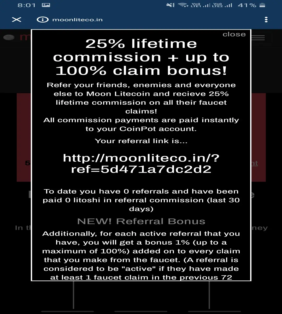 Litecoin faucet