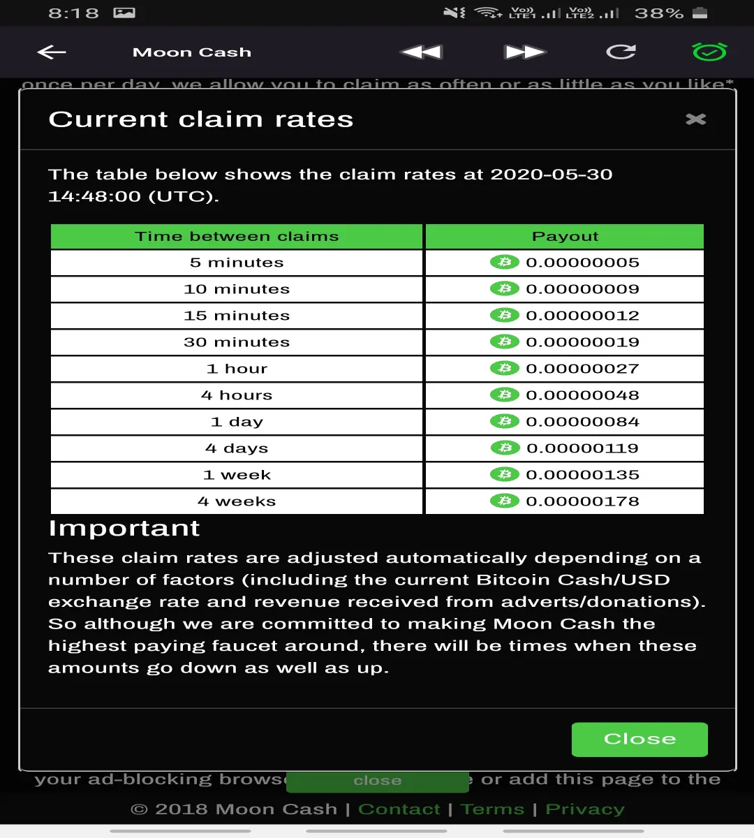 Bitcoin cash