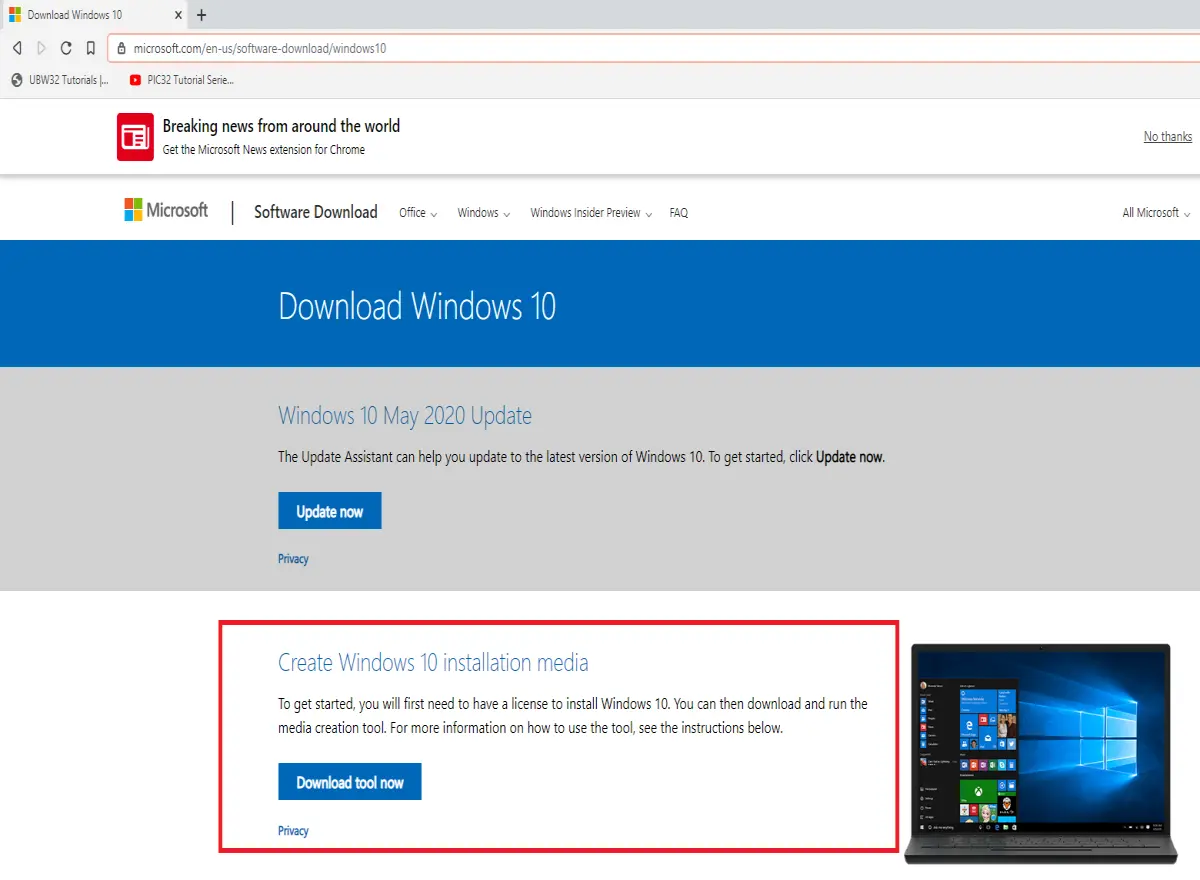 Microsoft Website