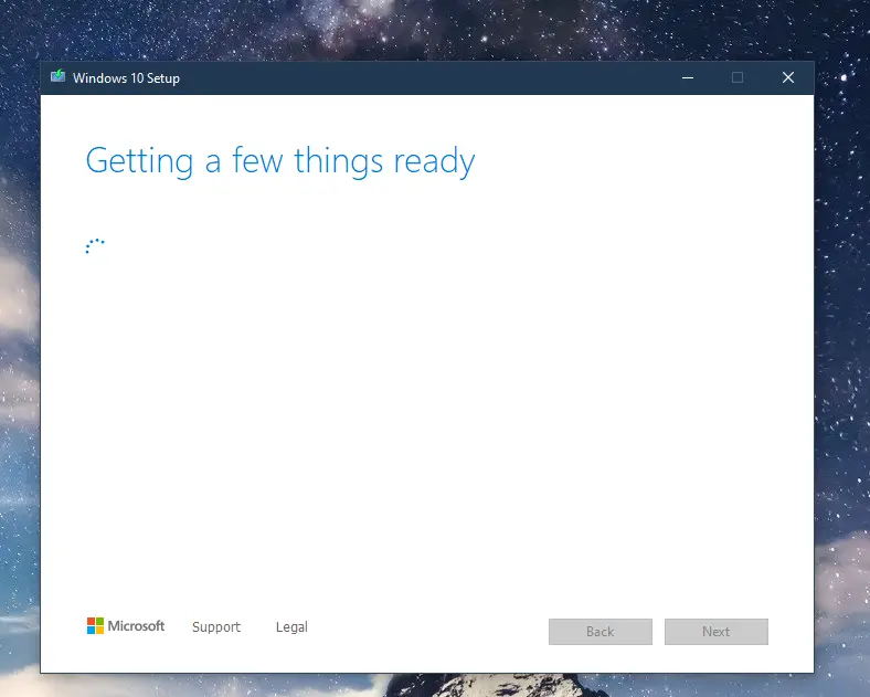 Getting a few things ready.
