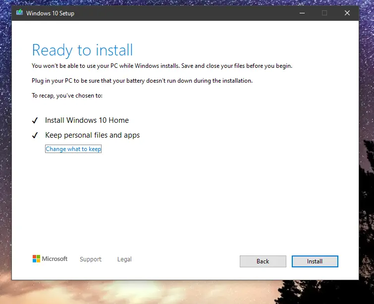 Ready to install