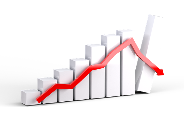 graph diagram recession