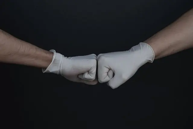 white gloves