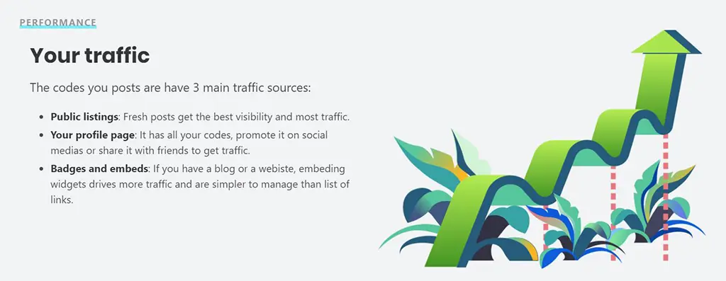 How invitation.codes will increase traffic to your referral links.