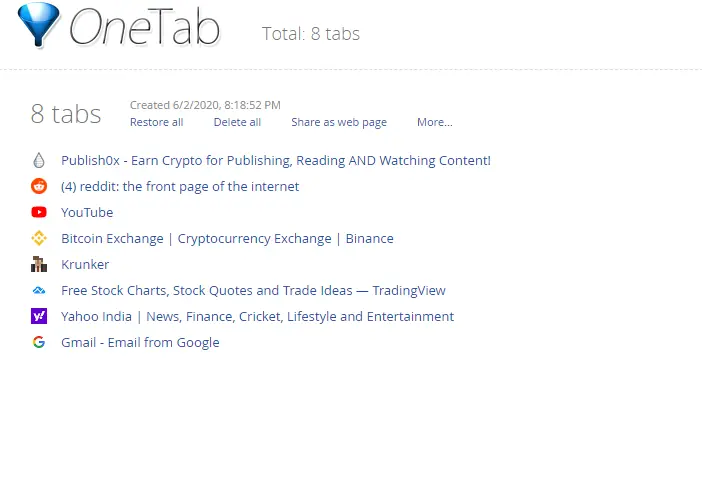 OneTab