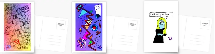 Postcards from Richard F. Yates