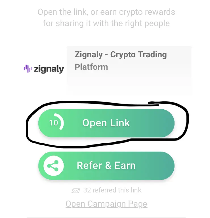 Open link campaign