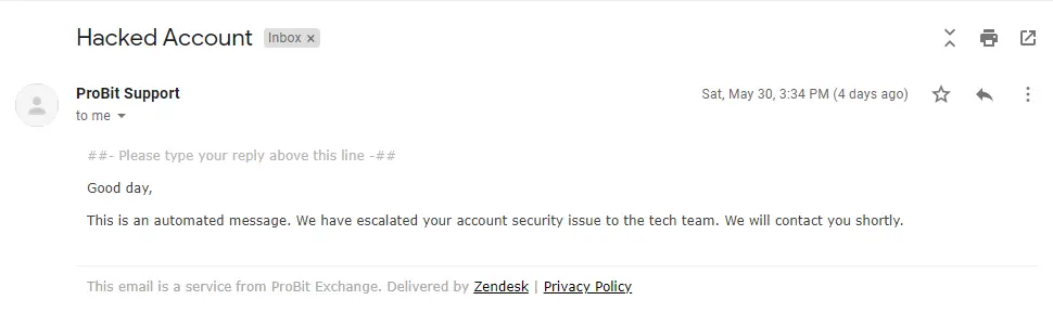 probit exchange account hack