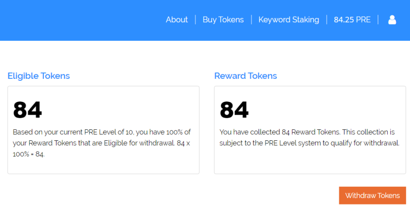 PreSearch Tokens