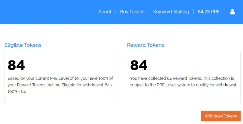 PreSearch Tokens