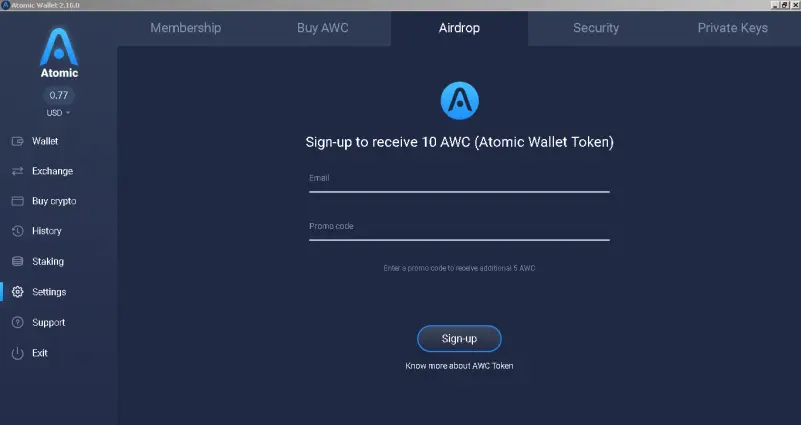 airdrop atomic wallet