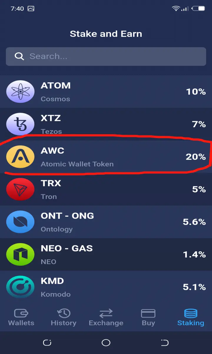 AWC Staking Tutorial
