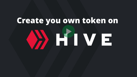 Create your own token on Hive