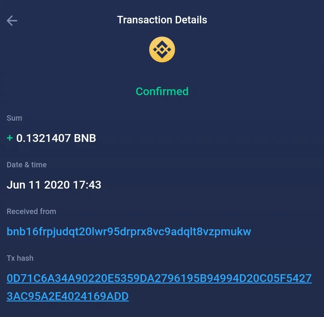 Atomic Wallet History Details