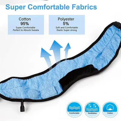 Joseche Sleep Mask with Built-In Bluetooth Headphones