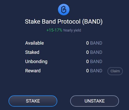BAND Protocol staking live on Atomic Wallet