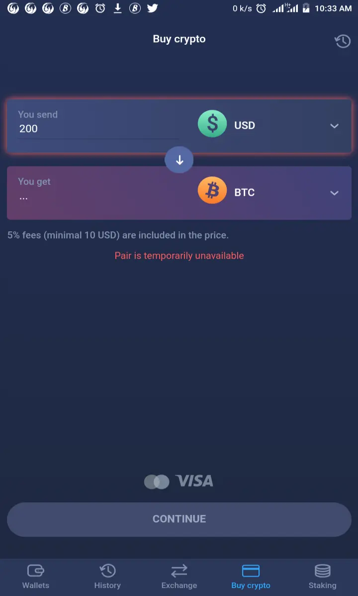 Buy crypto