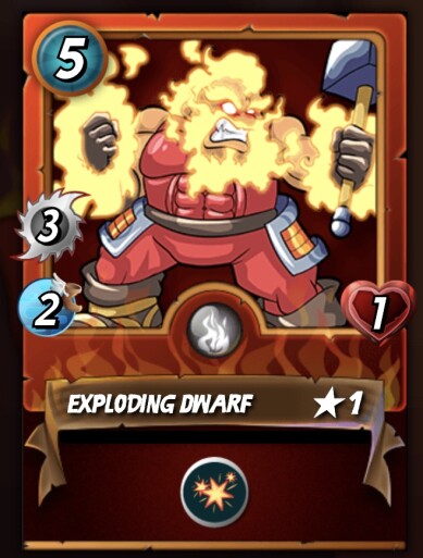 Exploding Dwarf Card