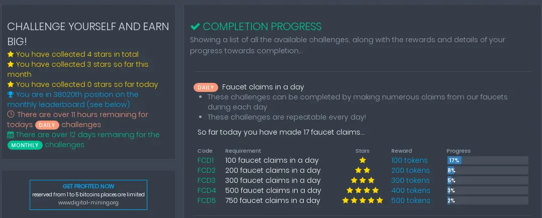 challenger coinpot