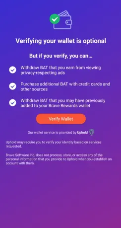 Welcome message